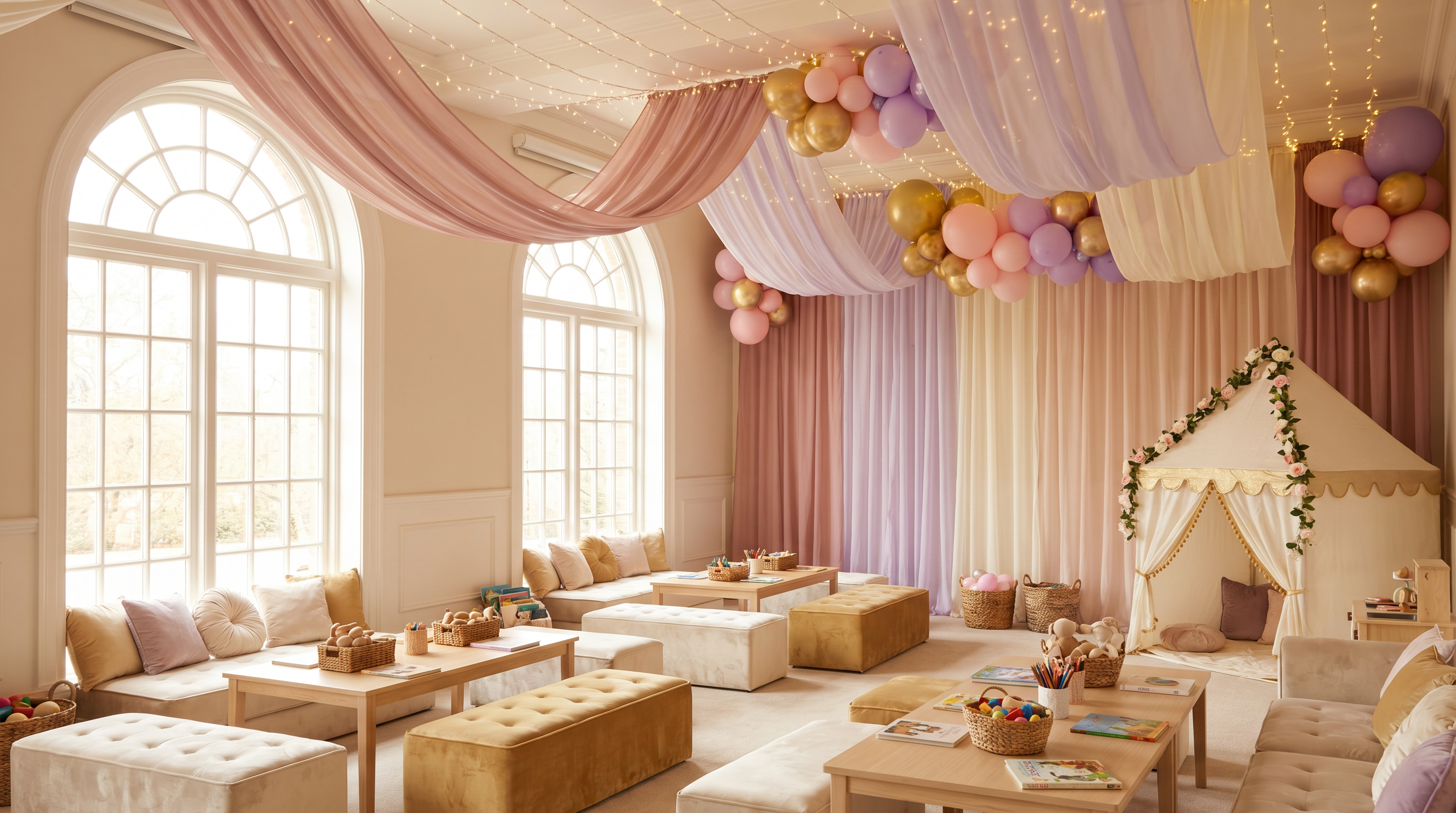 Espace premium scénographié pour enfants